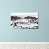 San Juan-eilanden, Uitzicht van de luchthaven van  Canvas Afdruk (Insitu (Houten vloer))