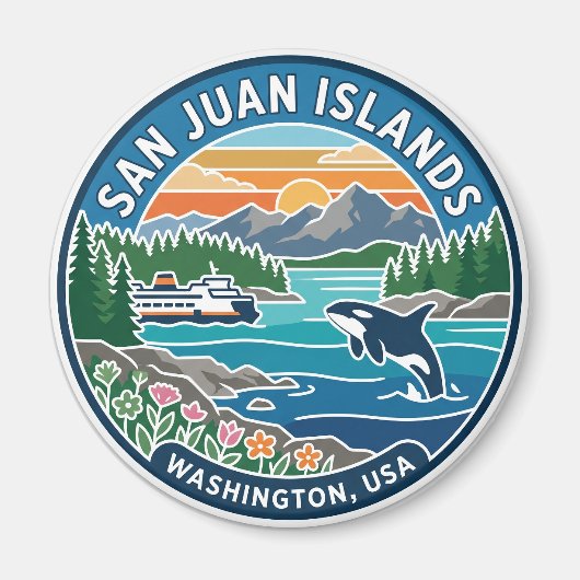 San Juan-eilanden VS Magneet (Voorkant)
