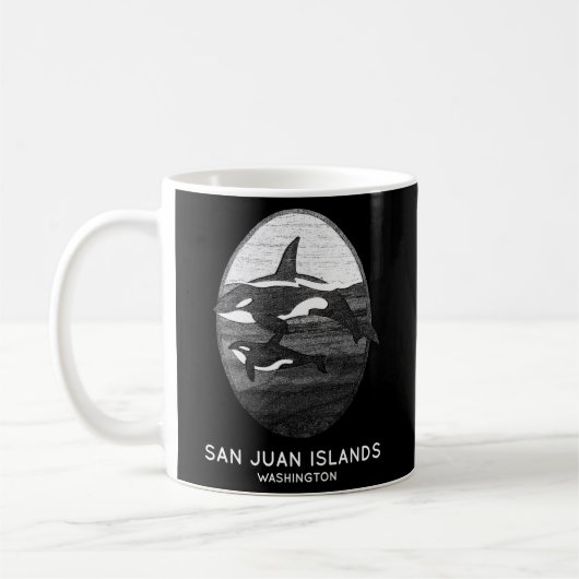 San Juan-eilanden Washington Orka-walvis Koffiemok (Links)