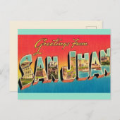 San Juan Greetings Briefkaart (Voorkant / Achterkant)