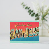 San Juan Groetkaart Briefkaart (Staand voorkant)