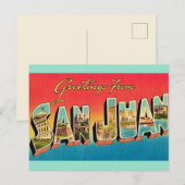 San Juan Groetkaart Briefkaart (Voorkant / Achterkant)