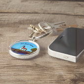 San Juan Island Limoen Kiln Lighthouse Sleutelhang Sleutelhanger