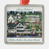 San Juan Island ~ Roche Harbour Metalen Ornament (Voorkant)