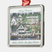San Juan Island ~ Roche Harbour Metalen Ornament (Links)
