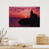 San Juan Island, vuurtoren van Limoen Kiln Poster (Keuken)