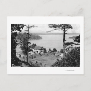 San Juan Island, WAGuam A Lama Uitzicht Foto Briefkaart