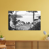 San Juan Island, WAGuam A Lama Uitzicht Foto Canvas Afdruk (Insitu (Woonkamer))