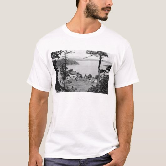 San Juan Island, WAGuam A Lama Uitzicht Foto T-shirt (Voorkant)