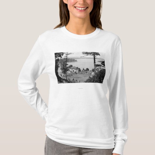 San Juan Island, WAGuam A Lama Uitzicht Foto T-shirt (Voorkant)