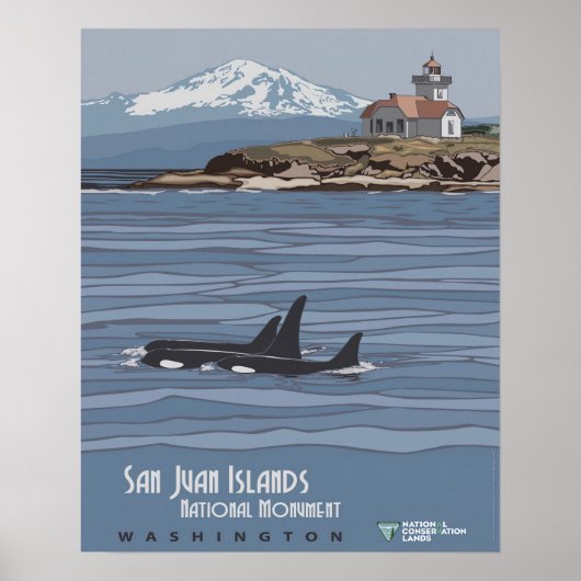 San Juan Islands National Monument Travel Poster (Voorkant)