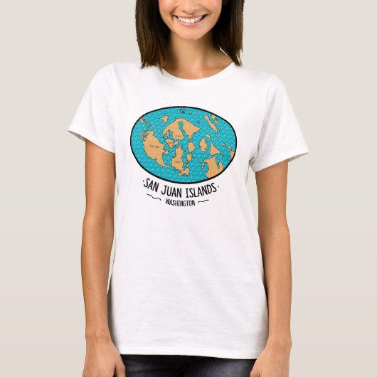 San Juan Islands T-shirt. T-shirt (Voorkant)