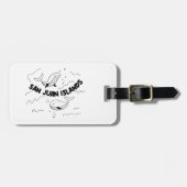 San Juan Islands Whales Bagagelabel (Voorkant horizontaal)