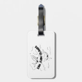 San Juan Islands Whales Bagagelabel (Achterkant verticaal)