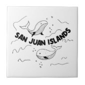 San Juan Islands Whales Tegeltje (Voorkant)