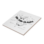 San Juan Islands Whales Tegeltje (Zijkant)