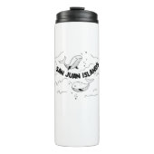 San Juan Islands Whales Thermosbeker (Voorkant)