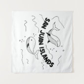 San Juan Islands Whales Wandkleed (Voorkant (horizontaal))