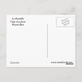San Juan La Puntilla Briefkaart (Achterkant)