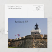 San Juan Lighthouse Postcard Briefkaart (Voorkant / Achterkant)