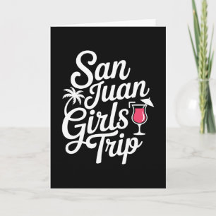 San Juan Meisjesreis Matching Vakantie Grappige Vr Kaart