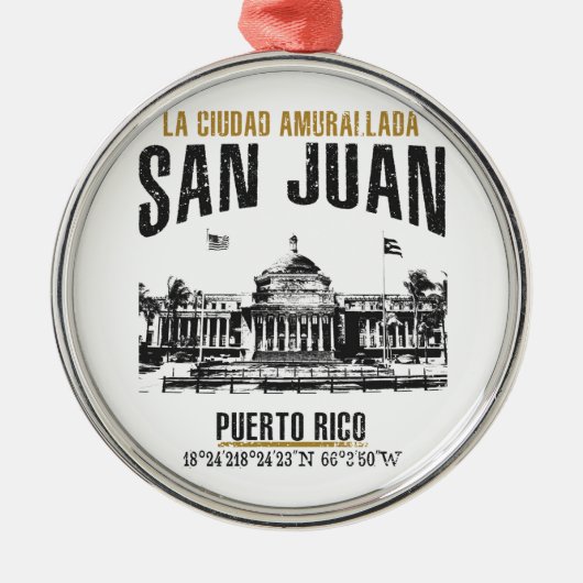 San Juan Metalen Ornament (Voorkant)