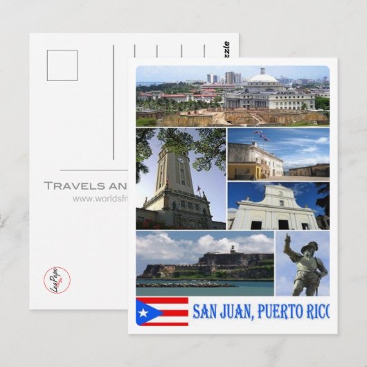 San Juan - Mosaic - Puerto Rico - Briefkaart (Voorkant / Achterkant)