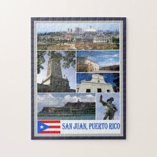 San Juan - Mosaic - Puerto Rico - Legpuzzel (Verticaal)