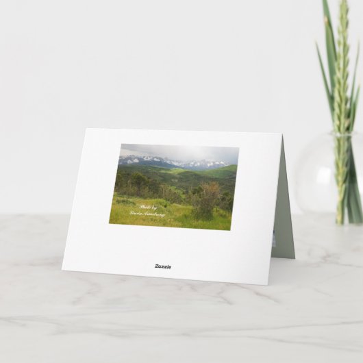 San Juan Mountains Template Happy Birthday, Papa Kaart (Achterkant)