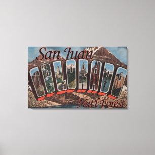 San Juan Nat'l Forest, Colorado Canvas Afdruk