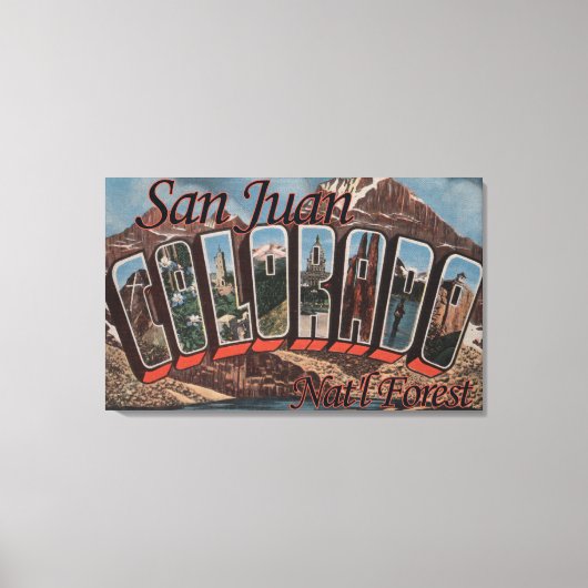 San Juan Nat'l Forest, Colorado Canvas Afdruk (Voorkant)