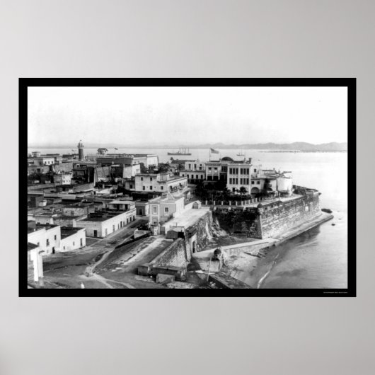 San Juan, Puerto Rico 1905 Poster (Voorkant)