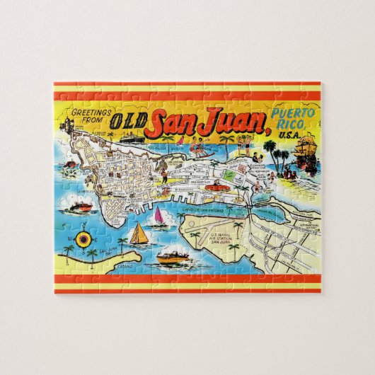 San Juan Puerto Rico 8x10 Legpuzzel (Horizontaal)