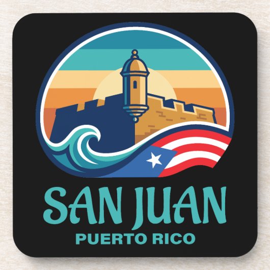 San Juan Puerto Rico Bier Onderzetter (Voorkant)