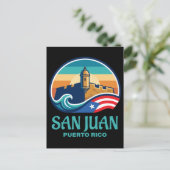 San Juan Puerto Rico Briefkaart (Staand voorkant)