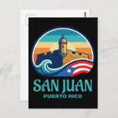 San Juan Puerto Rico Briefkaart (Voorkant / Achterkant)