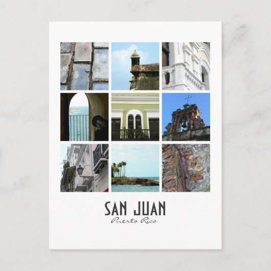 San Juan, Puerto Rico Briefkaart (Voorkant)