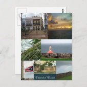 San Juan, Puerto Rico Briefkaart (Voorkant / Achterkant)
