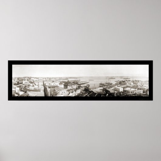 San Juan, Puerto Rico Foto 1919 Poster (Voorkant)