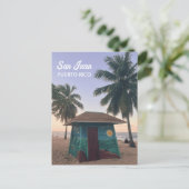San Juan Puerto Rico Island Beach Sunset Travel Briefkaart (Staand voorkant)