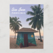 San Juan Puerto Rico Island Beach Sunset Travel Briefkaart (Voorkant)