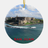 San Juan Puerto Rico kerstversiering Keramisch Ornament (Voorkant)