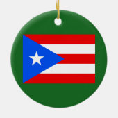 San Juan Puerto Rico kerstversiering Keramisch Ornament (Achterkant)