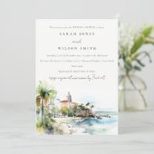 San Juan Puerto Rico Landscape Wedding Shower Kaart (Staand voorkant)