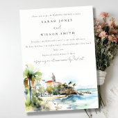 San Juan Puerto Rico Landscape Wedding Shower Kaart