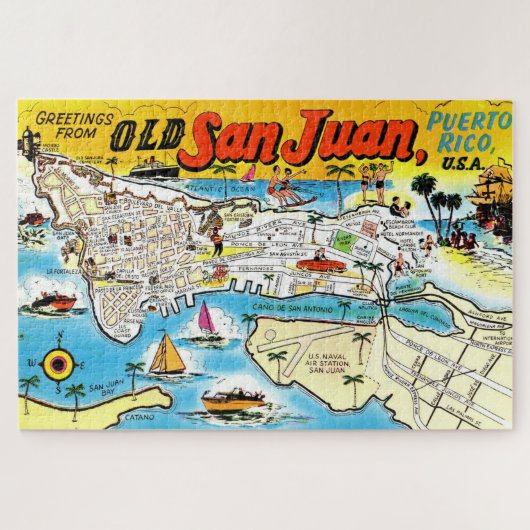 San Juan Puerto Rico Legpuzzel (Horizontaal)