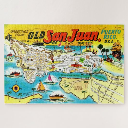 San Juan Puerto Rico Legpuzzel (Horizontaal)