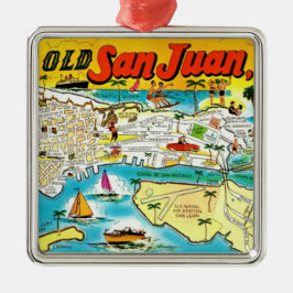 San Juan Puerto Rico  Metalen Ornament