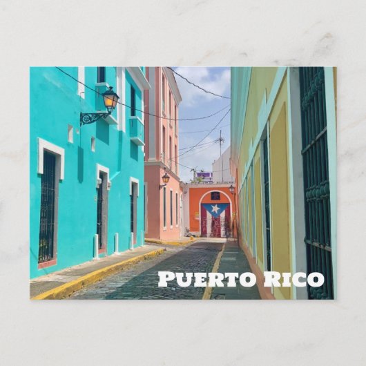 San Juan Puerto Rico Mooie Pastels 2 Briefkaart (Voorkant)