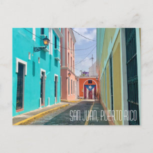 San Juan Puerto Rico Mooie Pastels Briefkaart